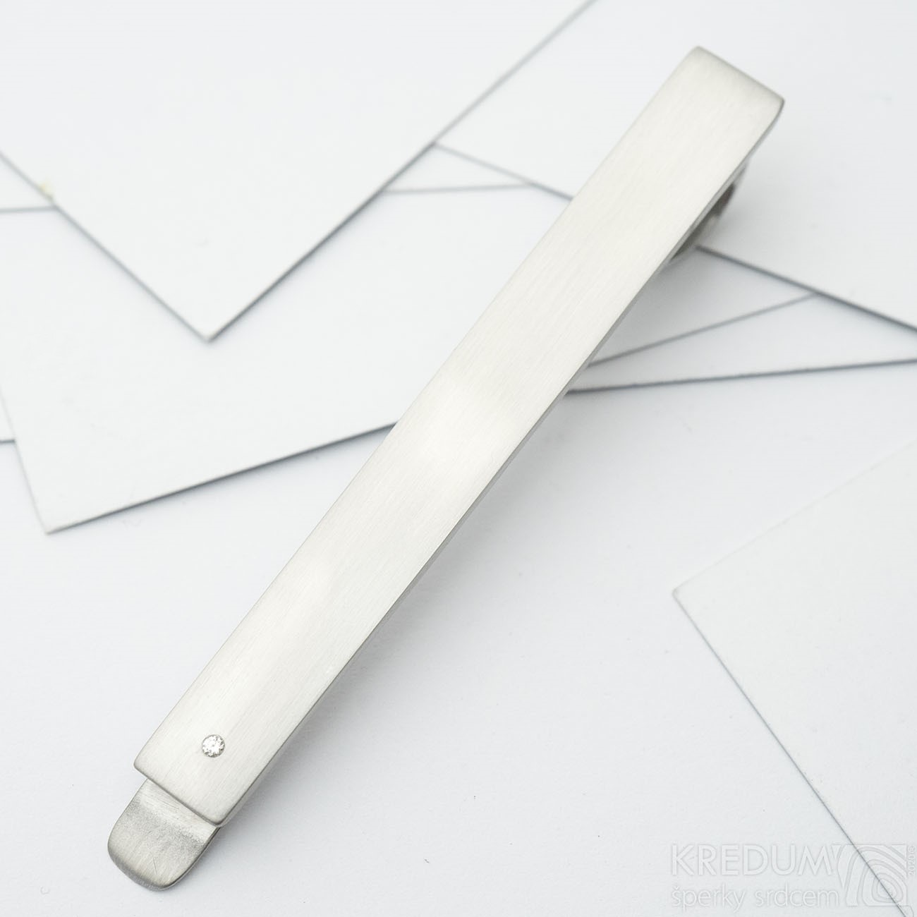 spona na kravatu chirurgická ocel s diamantem spona na kravatu chirurgická ocel s diamantem